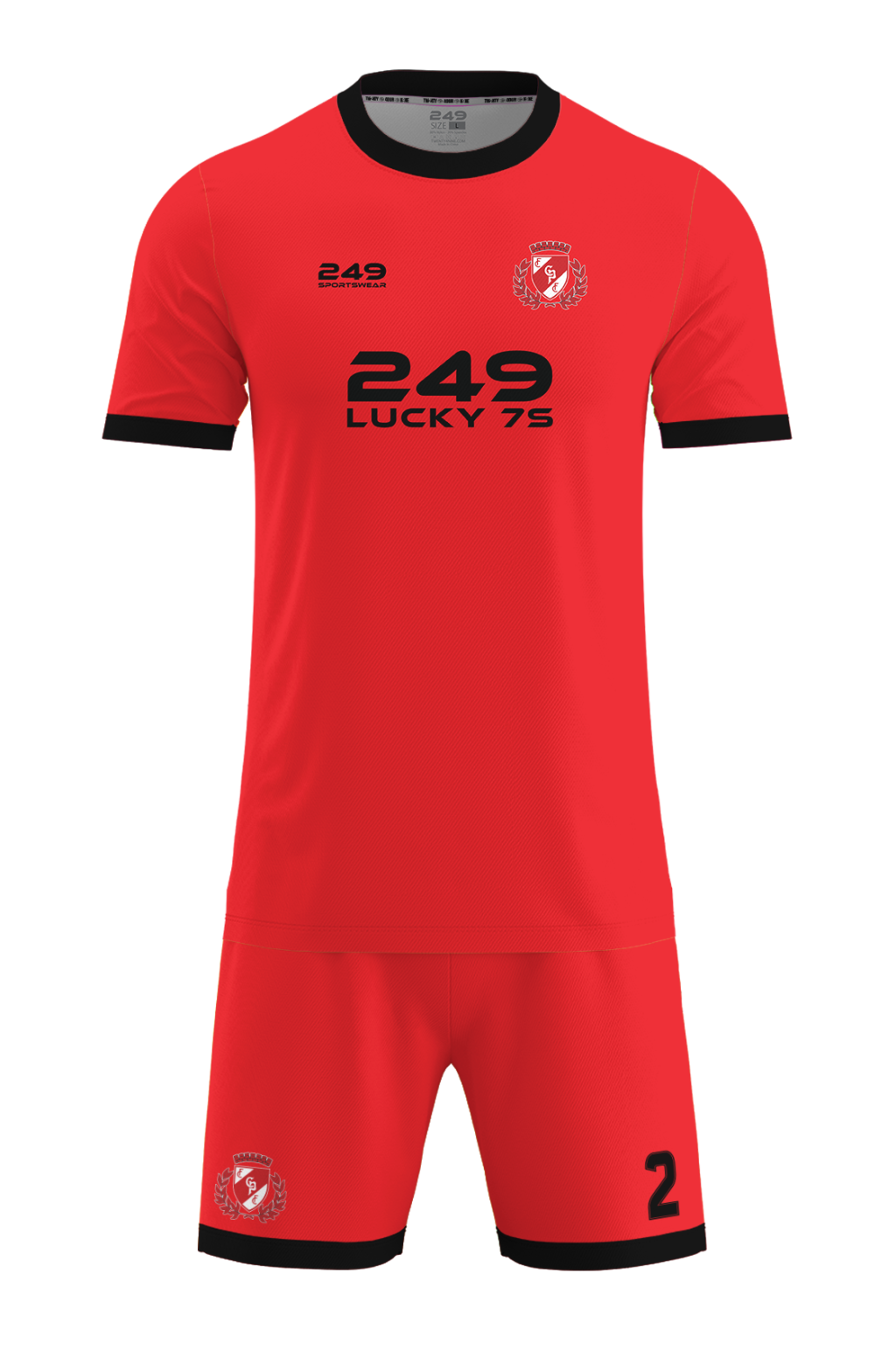 Lucky 7s Red and Black Bundle Front - Twenty 4 Nine Clothing Co. (Sportswear)